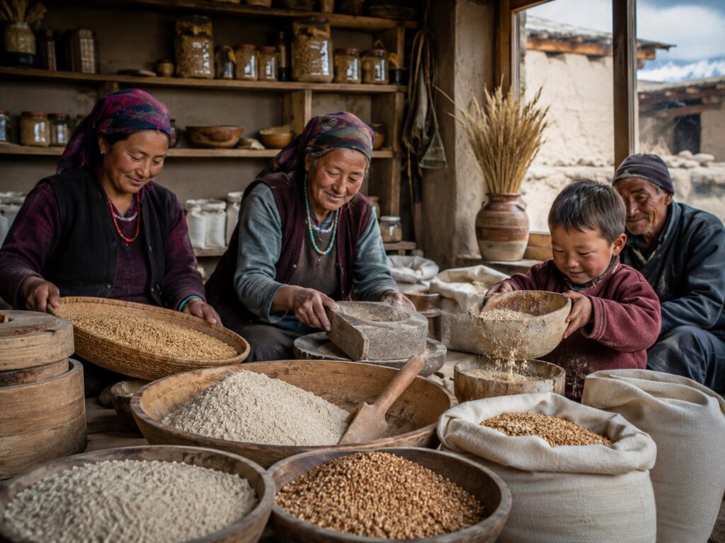 Traditional Grain & Ladakhi Pantry Cluster